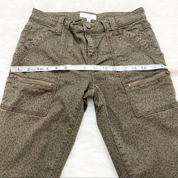 JOIE Green Leopard Print Skinny Jeans - Picture 4 of 7